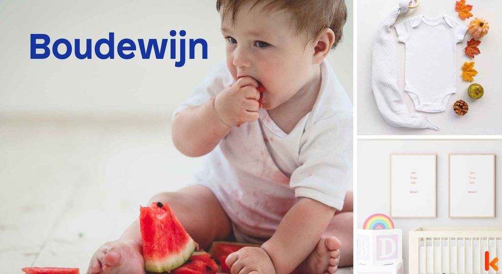 Baby name Boudewijn - cute baby, clothes, crib, accessories and toys.