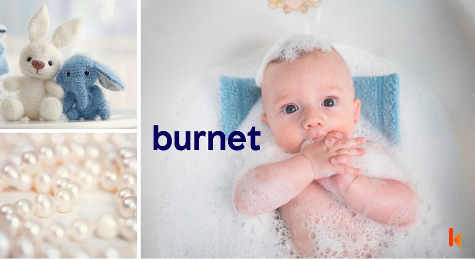 Baby Name Burnet - cute baby, baby bath.