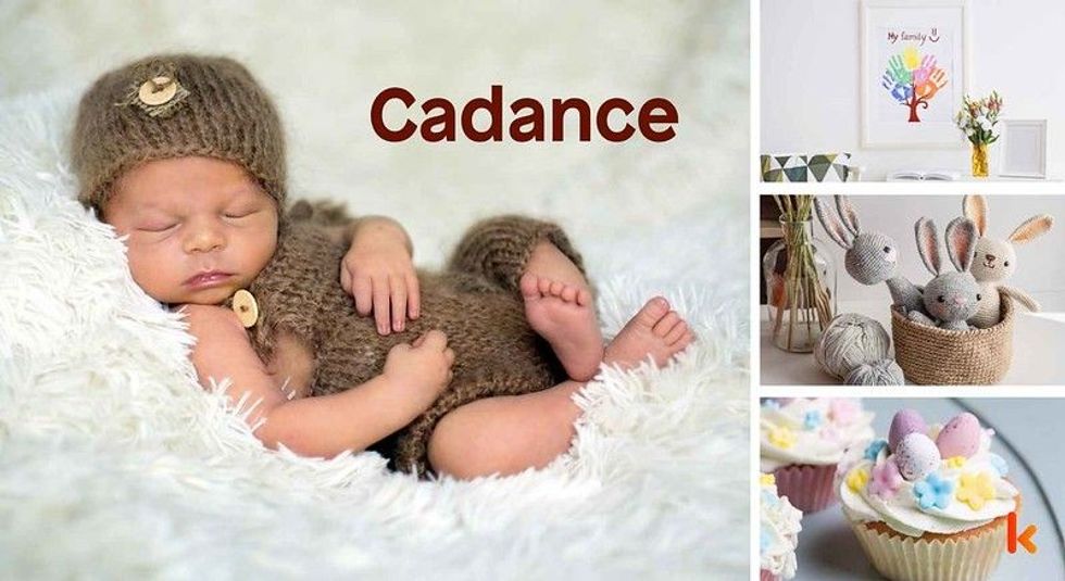 Baby name Cadance - cute baby, clothes, photo frame, cupcake & crochet toys