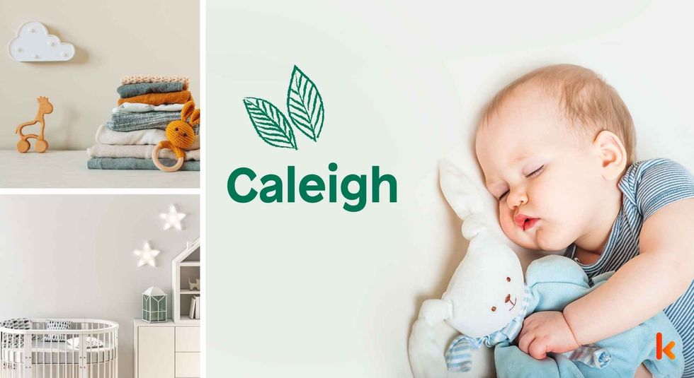 Baby name Caleigh - cute baby, clothes, crib, accessories and toys.