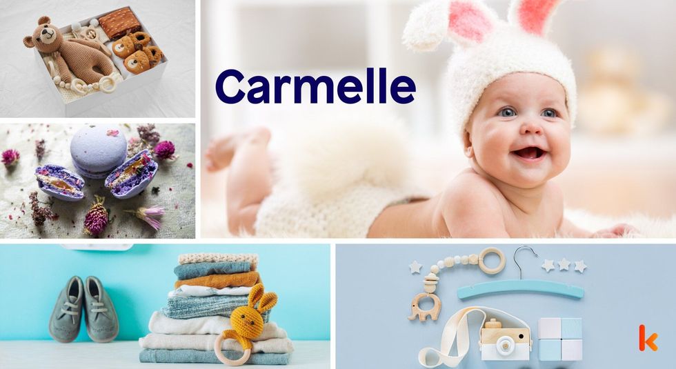 Baby name Carmelle - cute baby, baby toys, accessories, baby clothes & macarons.