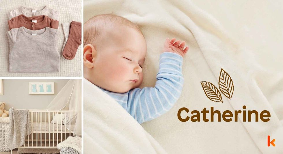 Baby name Catherine - cute baby, clothes, crib, accessories and toys.