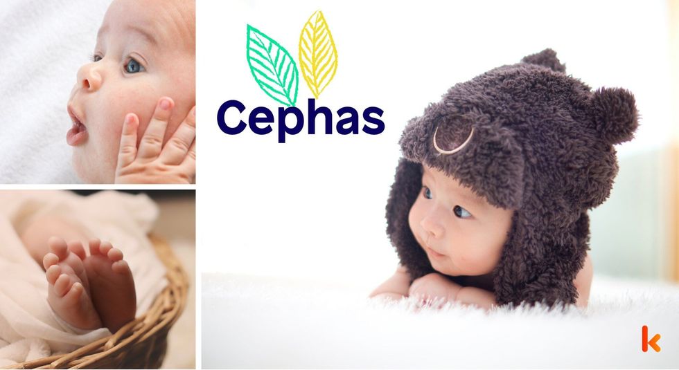 Baby name cephas - baby legs, face & cap