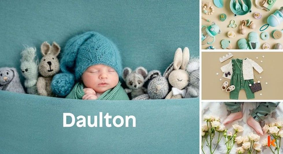 Baby name Daulton - cute baby, baby clothes, baby shoes, flowers & baby feet
