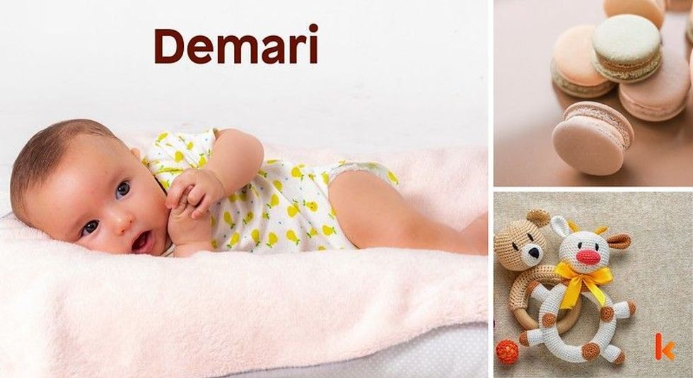 Baby Name Demari - cute baby, toys, macarons