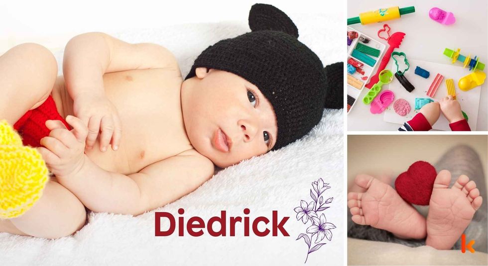Baby name Diedrick - cute baby, toys & feet.