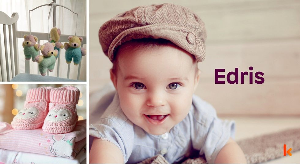 Baby name Edris - cute baby, toys, crib, clothes, shoes