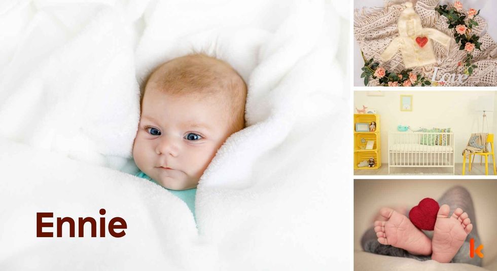 Baby name Ennie - cute baby, baby feet, baby crib & baby clothes