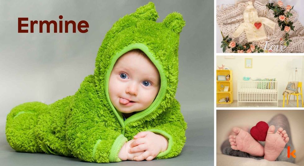 Baby name Ermine - cute baby, baby feet, baby crib & baby clothes