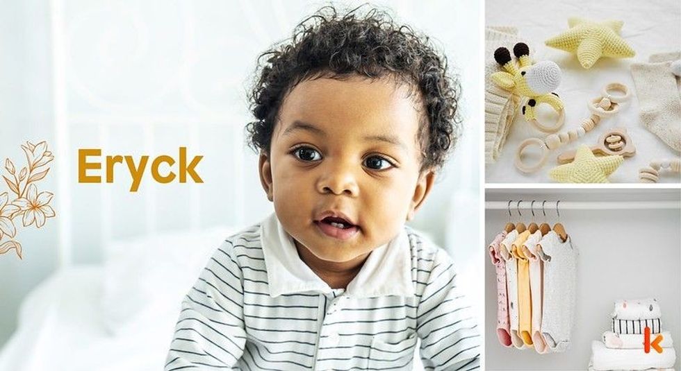 Baby name eryck - cute baby, onesies, knitted stars & toys.