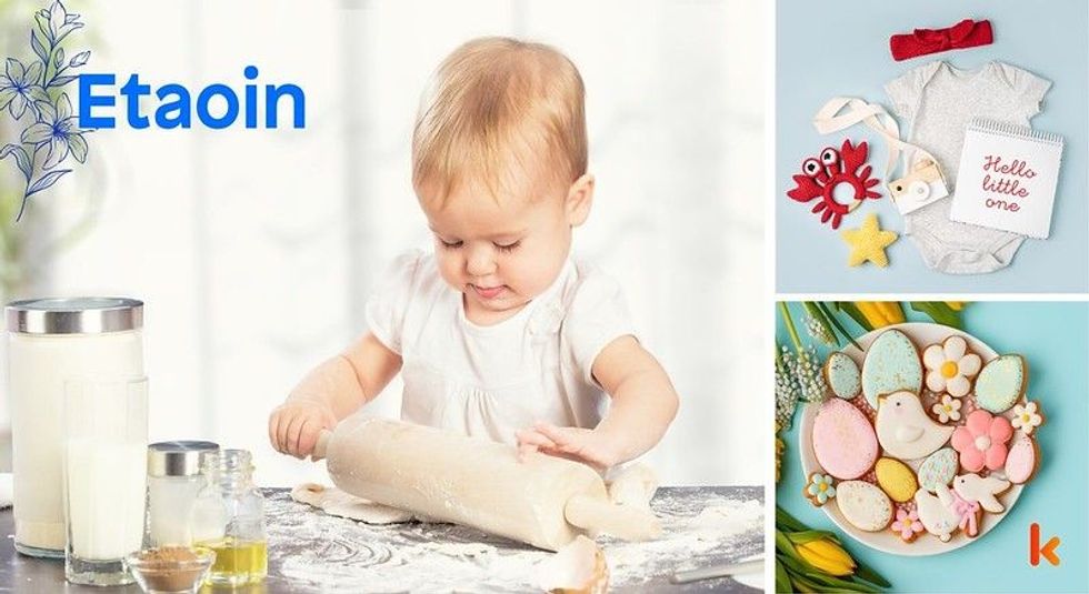 Baby name etaoin - gingerbread cookies & baby clothes