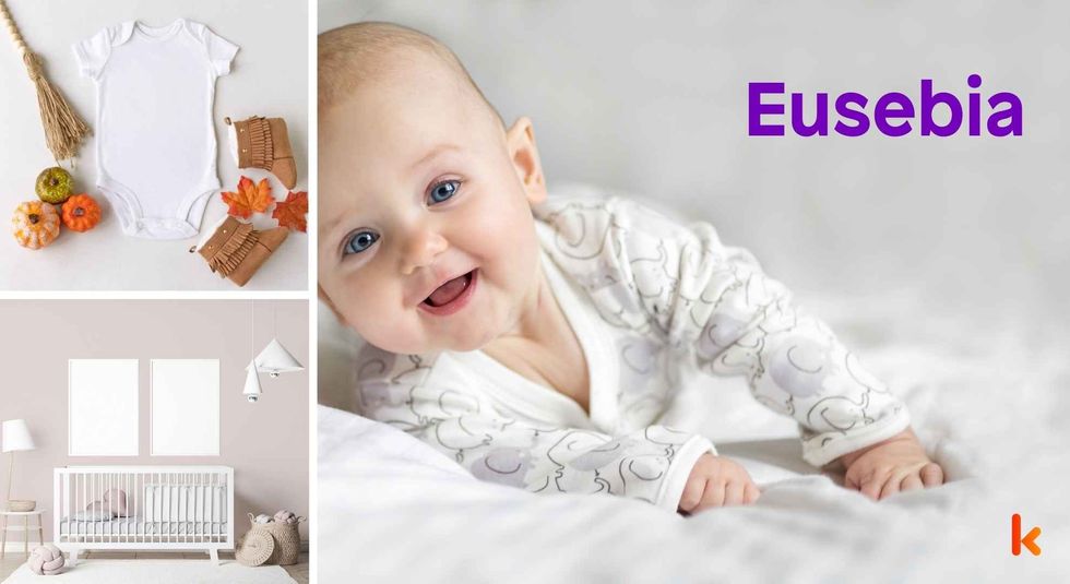 Baby name Eusebia - cute baby, clothes, crib, accessories and toys.