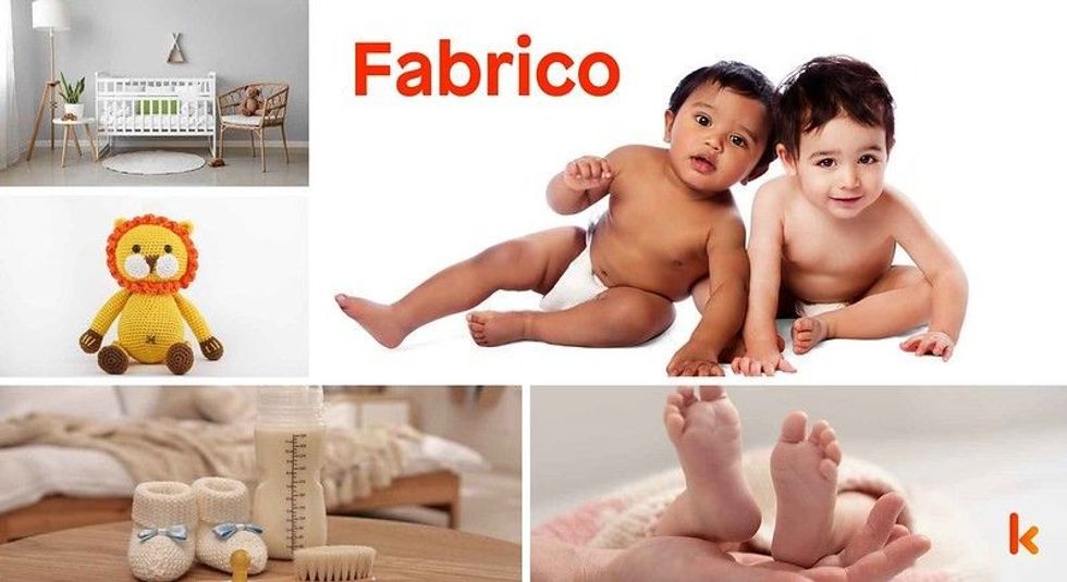 Baby name Fabrico- cute baby, toys, baby nursery, booties & baby feet