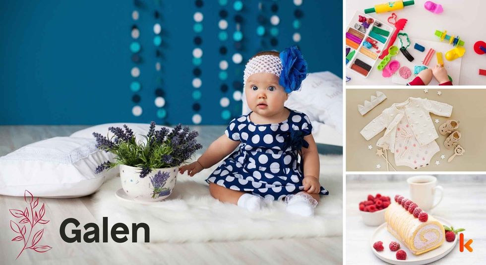 Baby name Galen - cute baby, toys, clothes & cake.