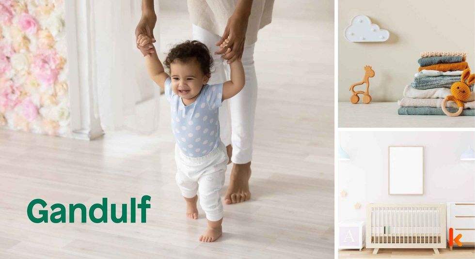 Baby name Gandulf - cute baby, clothes, crib, accessories and toys.