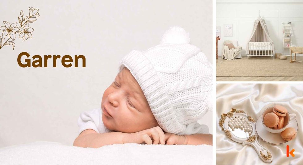 Baby Name Garren - cute baby, baby room, macarons