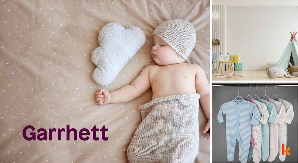 Baby name Garrhett - cute baby, clothes, crib, accessories and toys.