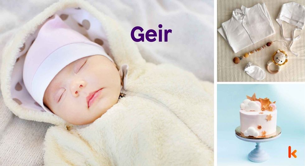 Baby name Geir - cute baby, clothes, cake