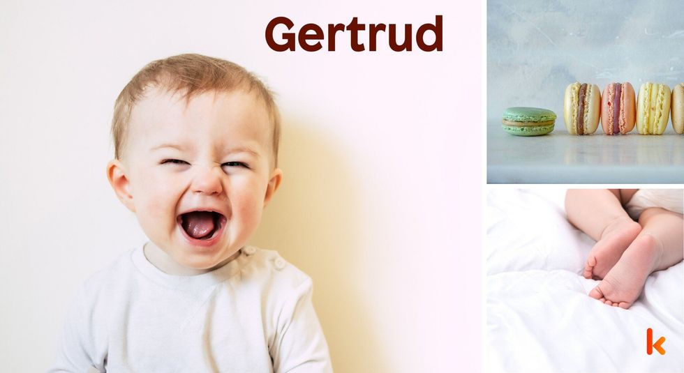 Baby Name Gertrud- cute baby, macarons , baby feet.