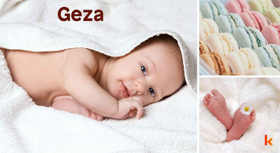 Baby Name Geza- cute baby, macarons , baby feet.