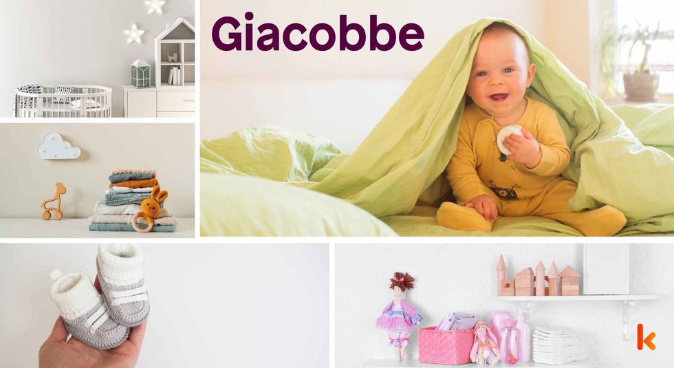 Baby Name Giacobbe- cute baby, crib, clothes, accessories, booties