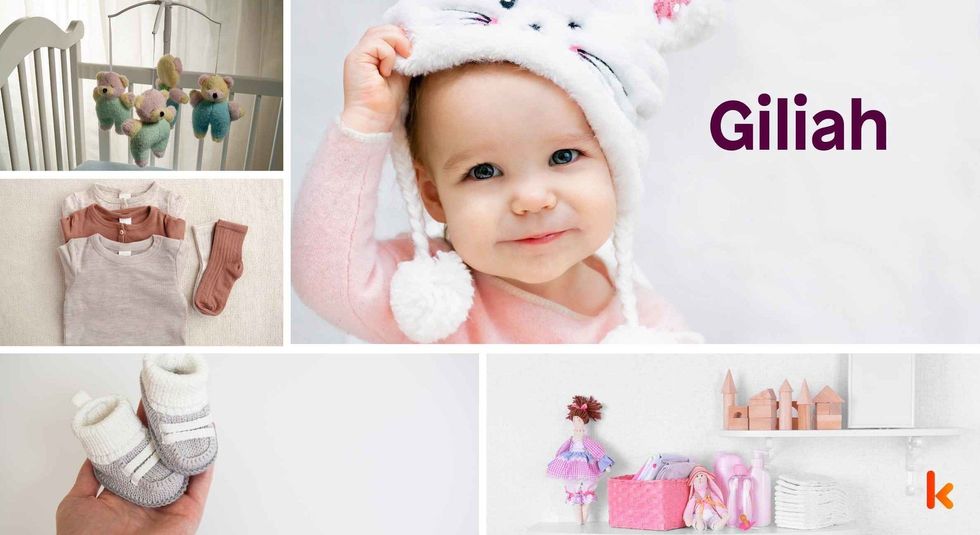 Baby Name Giliah- cute baby, crib, clothes, accessories, booties.