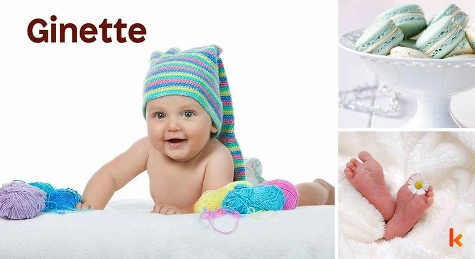 Baby Name Ginette- cute baby, macarons, baby feet
