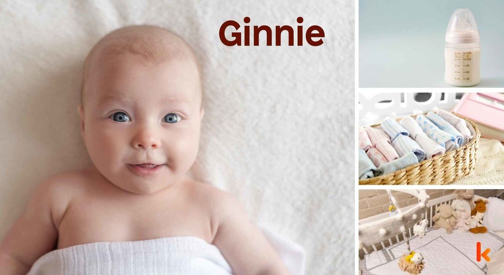 Baby Name Ginnie- cute baby, crib, sipper, clothes