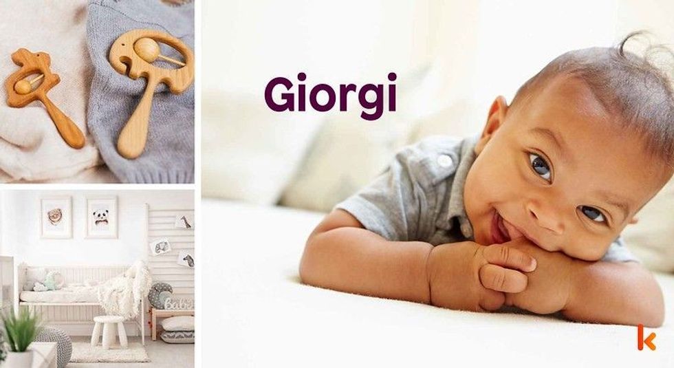 Baby Name Giorgi - cute baby, baby clothes, teether.