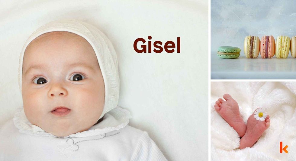 Baby Name Gisel- cute baby, macarons, baby feet