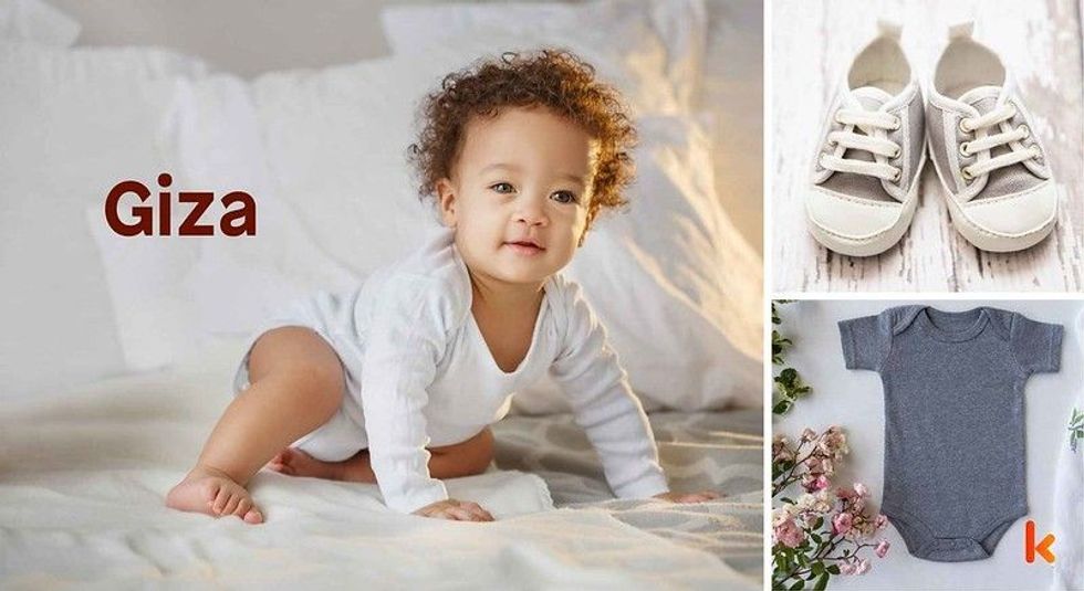 Baby name Giza - cute baby, clothes, shoes, flowers 