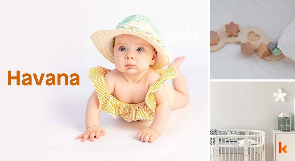 Baby name Havana - cute baby, crib, toys