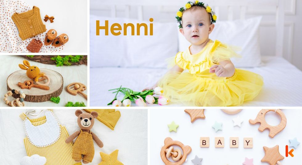 Baby name henni - baby shirts, boties, soft toys, teethers & block alphabets