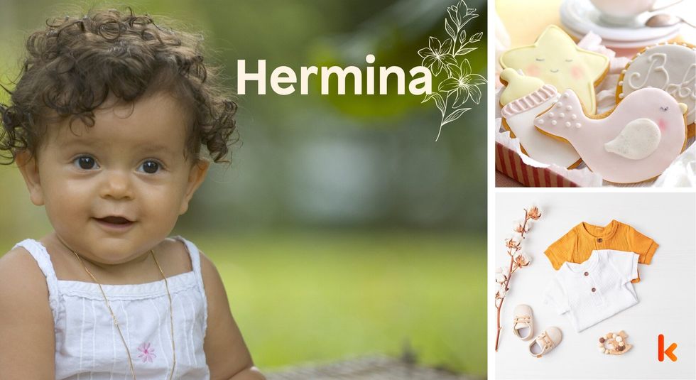 Baby name hermina - baby clothes & booties, cookies with cream
