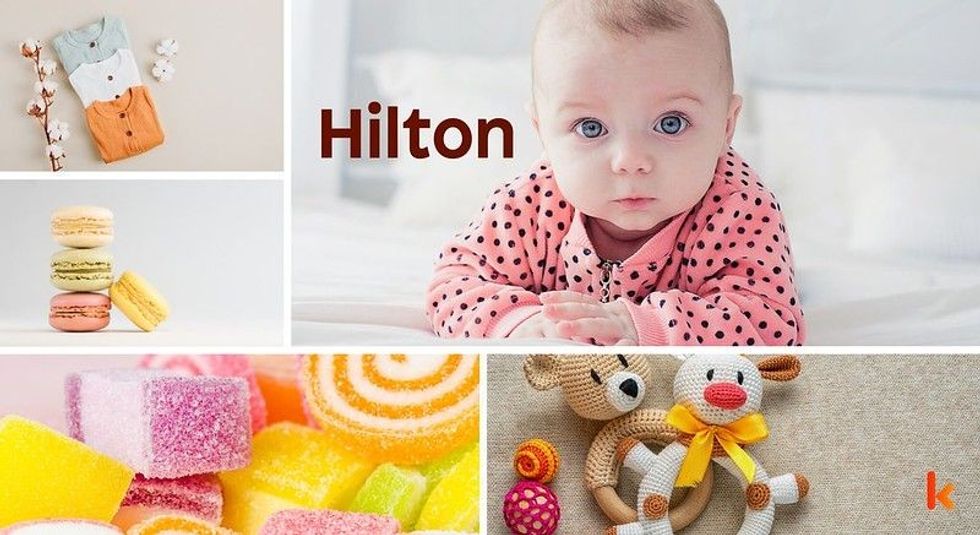 Baby name Hilton - cute baby, baby clothes, baby toys, dessert, macarons