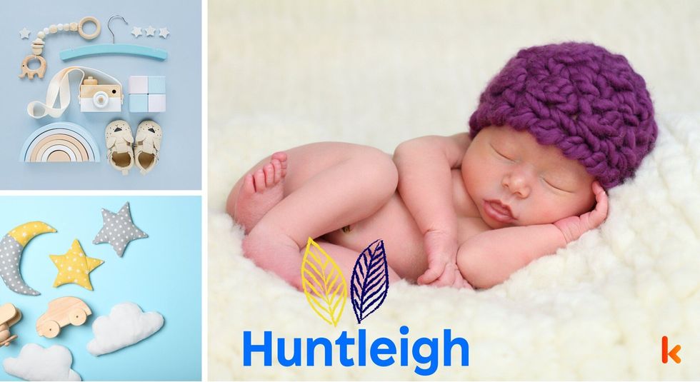 Baby name huntleigh - soft cushions & baby toys with booties.