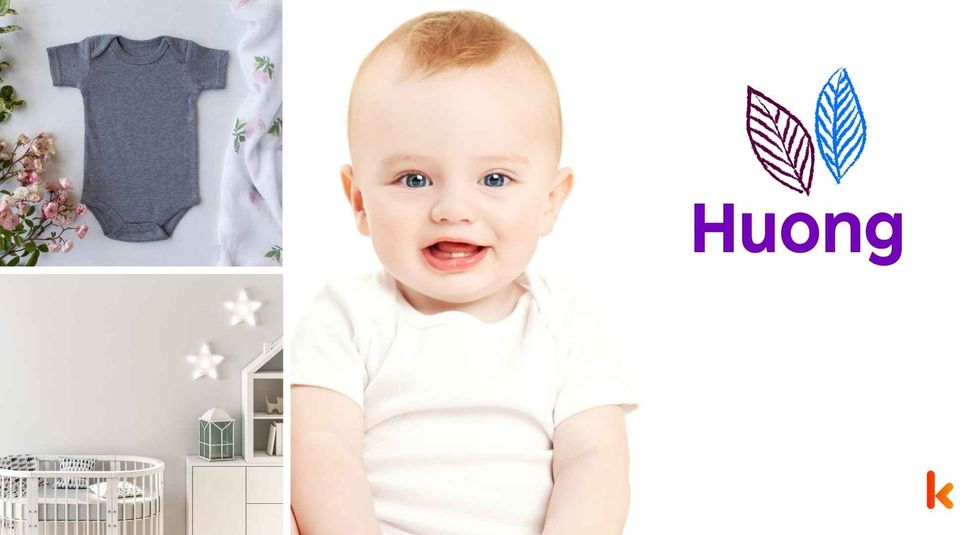 Baby name Huong - cute baby, clothes, crib, accessories and toys.