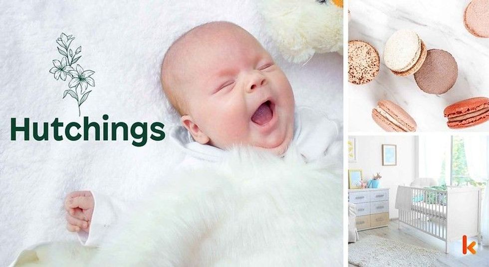 Baby name Hutchings - cute baby, macarons & baby room