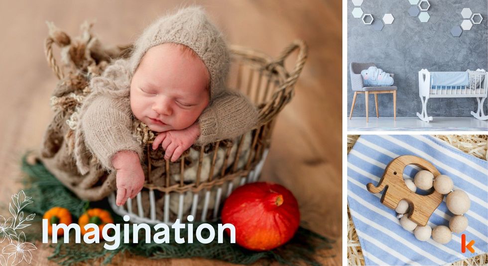Baby name imagination - baby crib & teethers