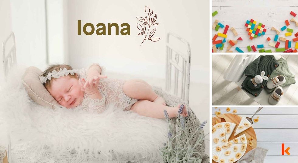 Baby name Ioana - cute baby, toys, clothes & cake.