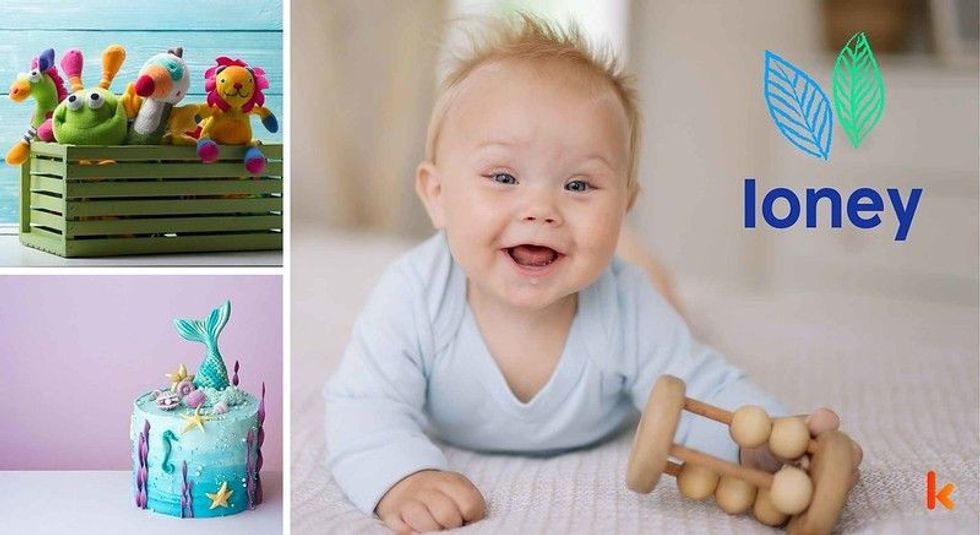 Baby name Ioney - cute baby, cute color toys & baby cakes.
