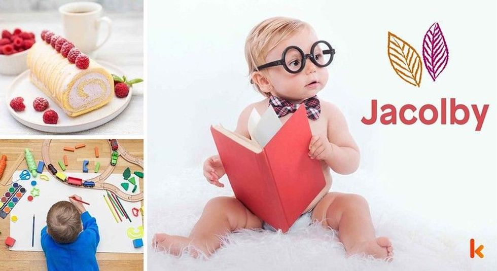 Baby name Jacolby - cute baby, cute color toys & baby cakes.