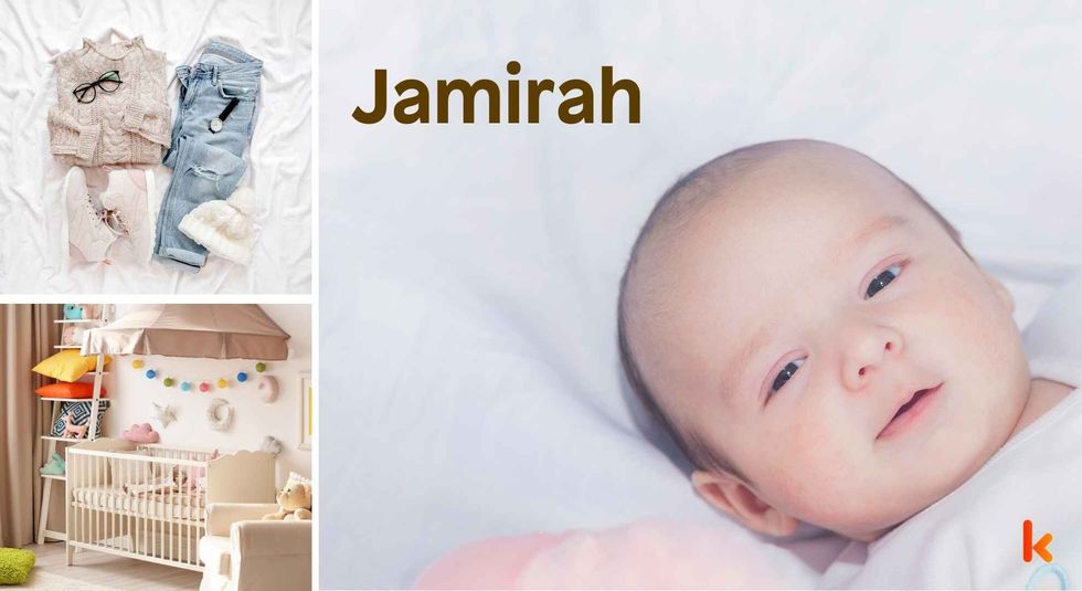 Baby name Jamirah - cute baby, clothes, crib, accessories and toys.