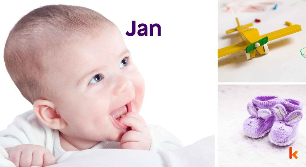 Baby name Jan - cute baby, toys and booties