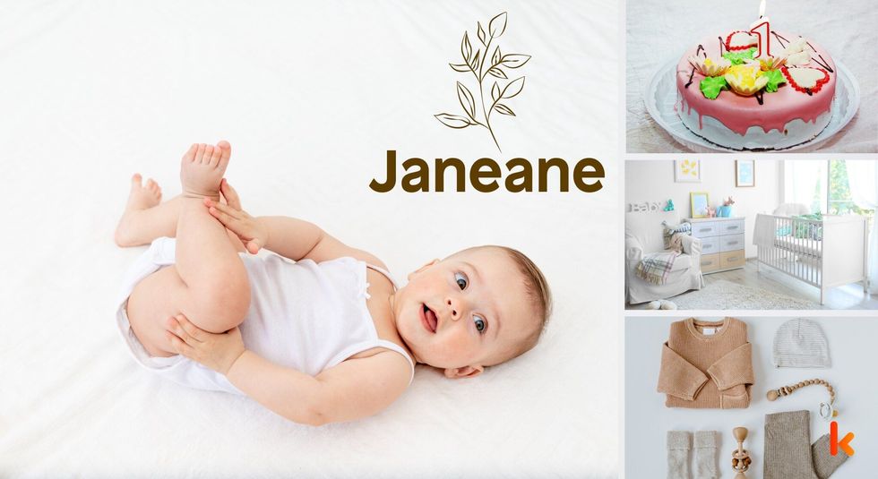 Baby name Janeane - cute baby, cake, baby room & clothes