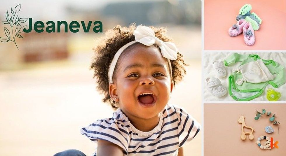 Baby name Jeaneva - cute baby, booties, clothes & teether