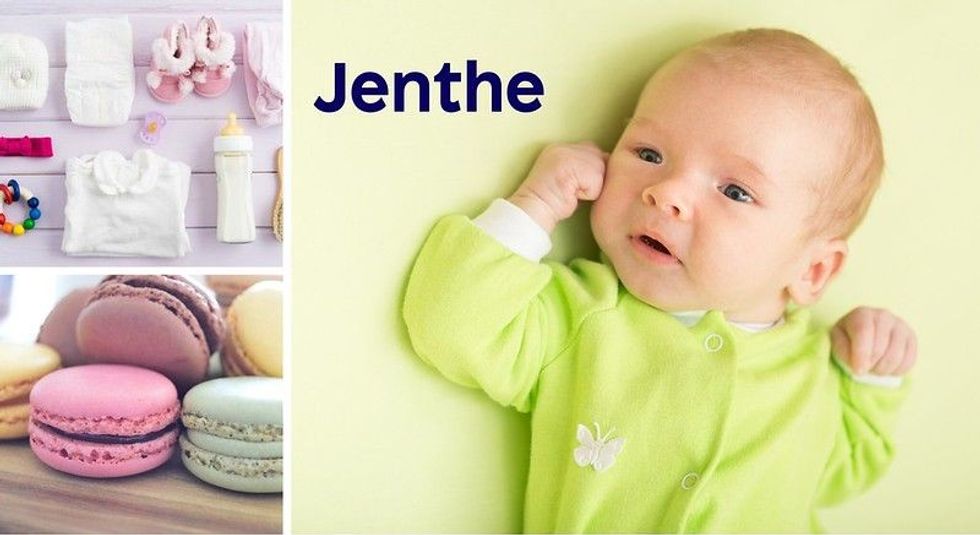 Baby name Jenthe - cute baby, clothes, macarons