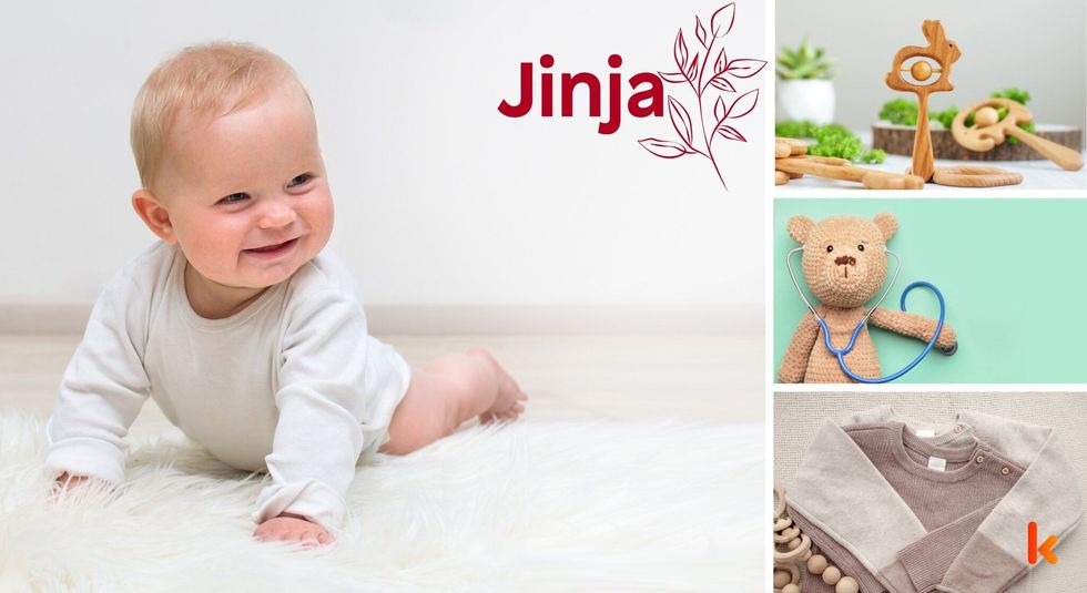 Baby name Jinja - cute baby, teether, toy & clothes