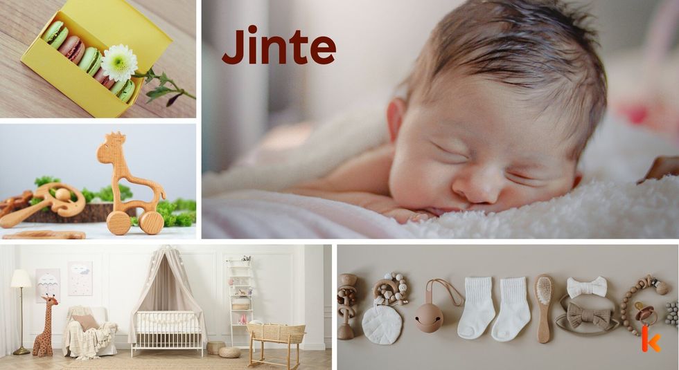 Baby name Jinte - cute baby, macarons, teether, baby room & clothes