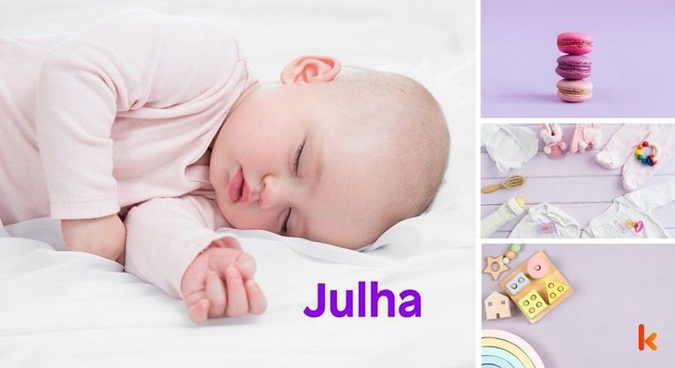Baby name Julha - cute, baby, macaron, toys, clothes